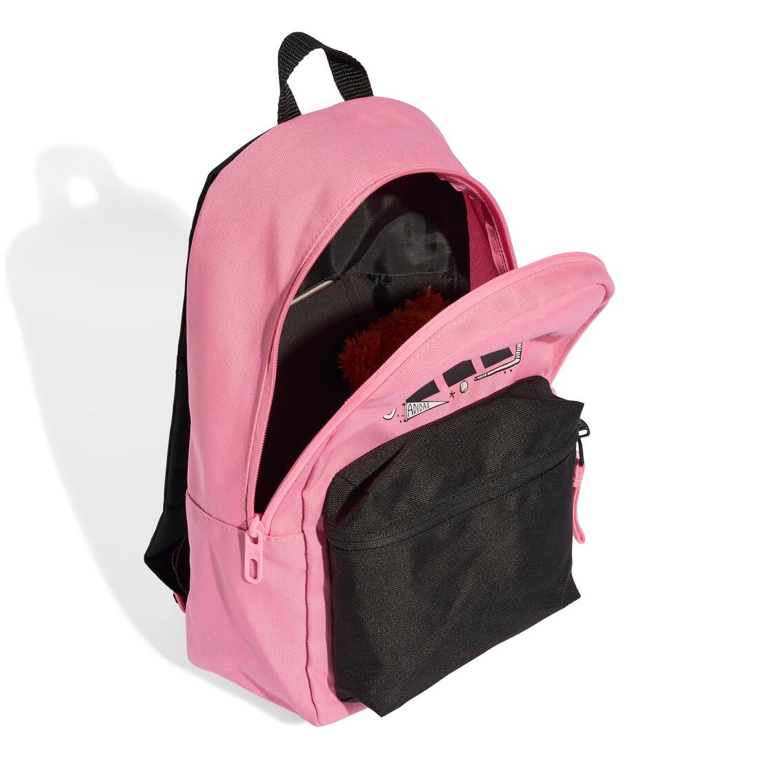Kids Unisex Printed Backpack, Pink - Image 2