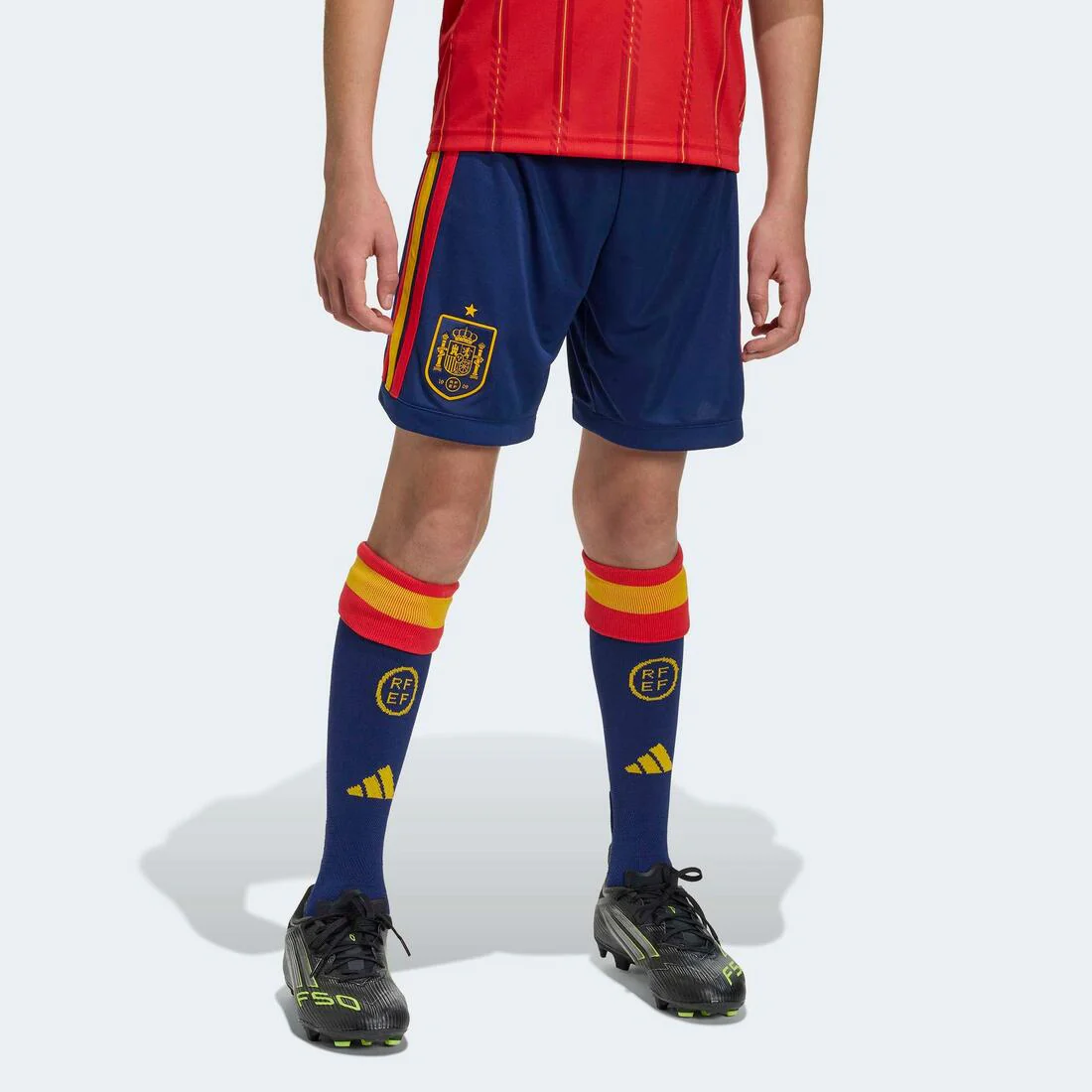 Kids Unisex Spain 26 Home Kids Shorts, Blue - Image 2