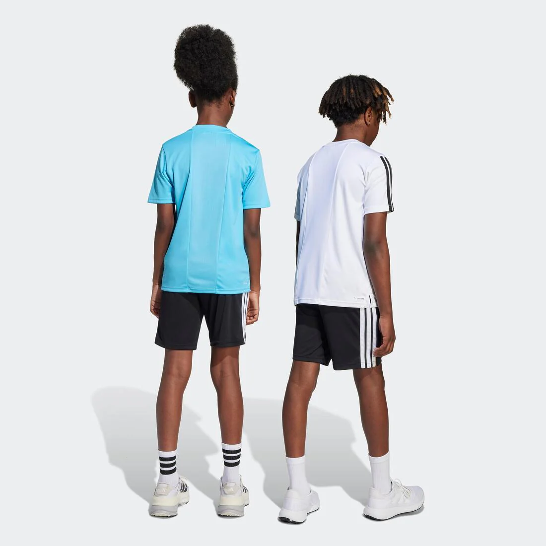 Kids Unisex Train Essentials 3-Stripes Shorts, Black - Image 7