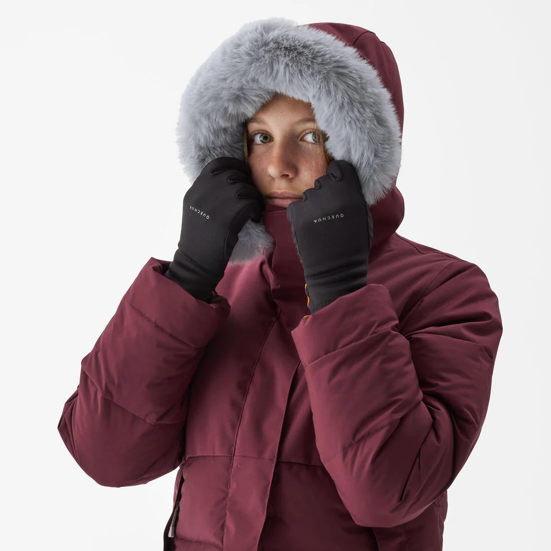 Kids’ warm padded hiking jacket, 7-15 years, NH500 - Image 20