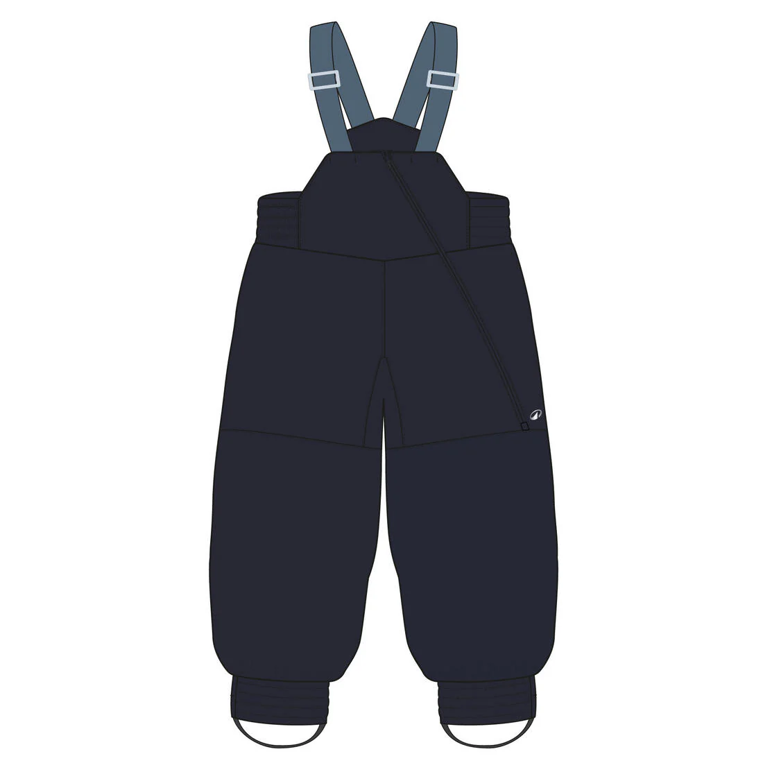 Kids’ warm ski trousers/salopettes, 1-5 years, BIB 500 Toddler - Image 4