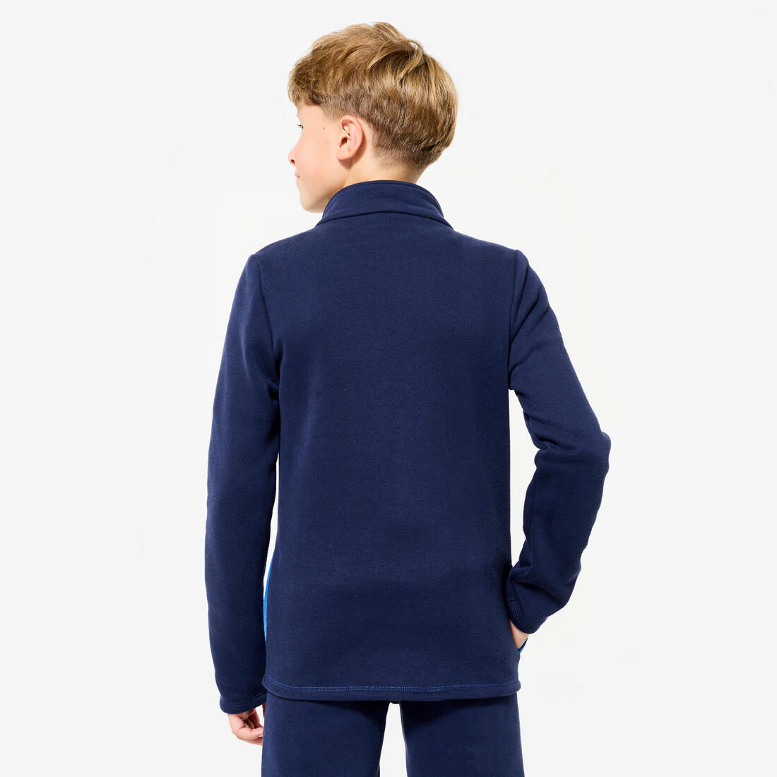 Kids' Warm Zip-Up Tracksuit Warmy - Blue - Image 4