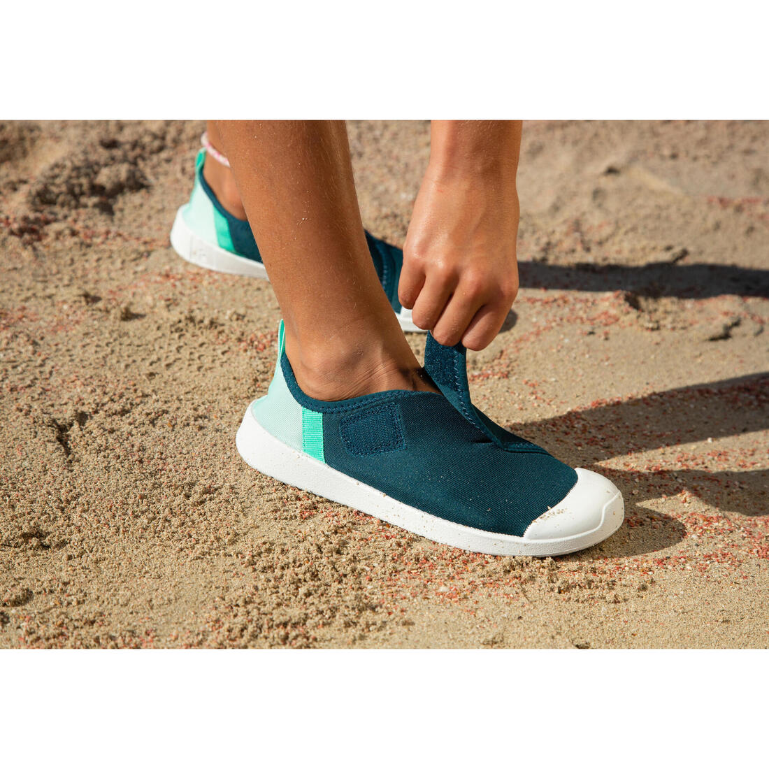 Kids’ water shoes with rip-tab, Aquashoes 120 lagoon - Image 62