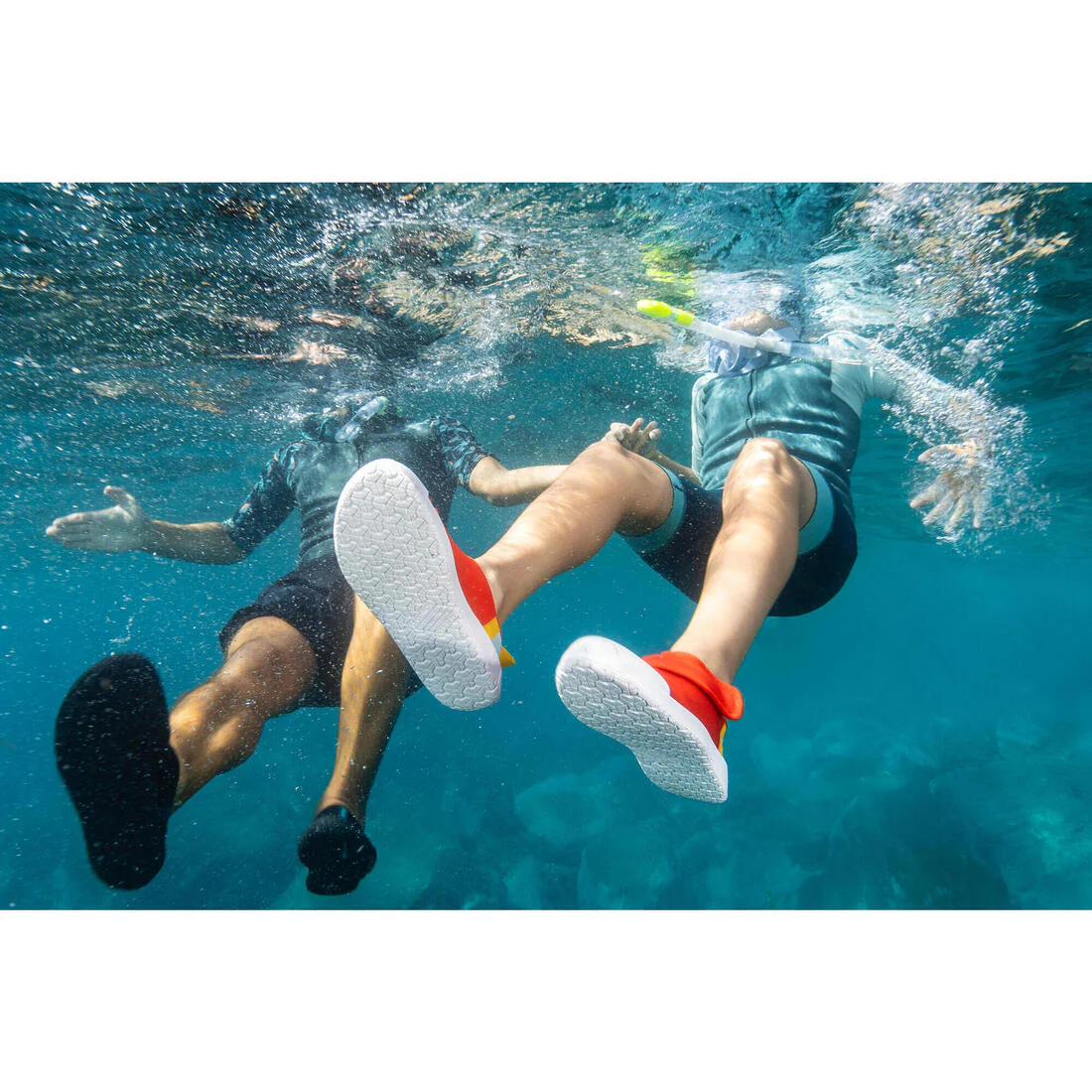 Kids’ water shoes with rip-tab, Aquashoes 120 lagoon - Image 68