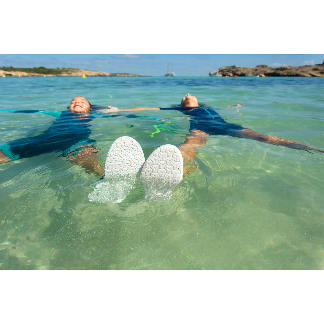 Kids’ water shoes with rip-tab, Aquashoes 120 lagoon - Image 70