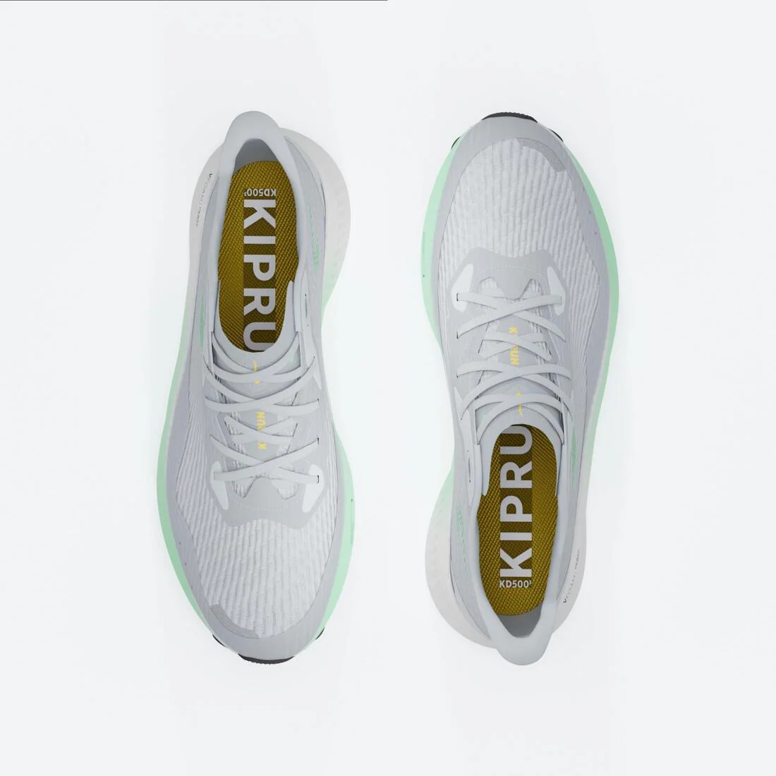 KIPRUN KD500.3 Men's Running Shoes - Grey / Green - Image 6