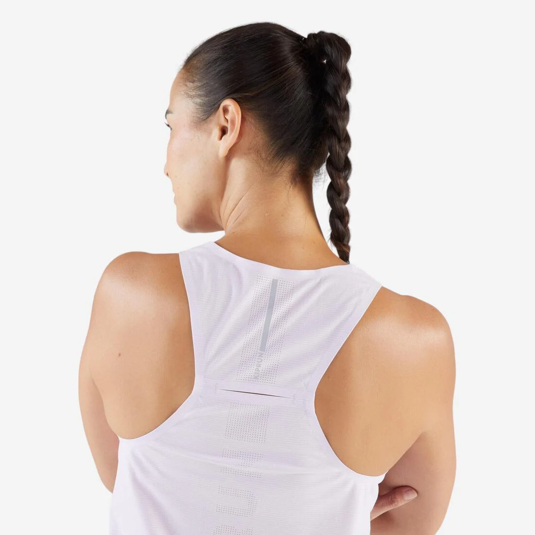 KIPRUN Run 900 Light Women's Lightweight Running Tank Top - Purple Print - Image 3