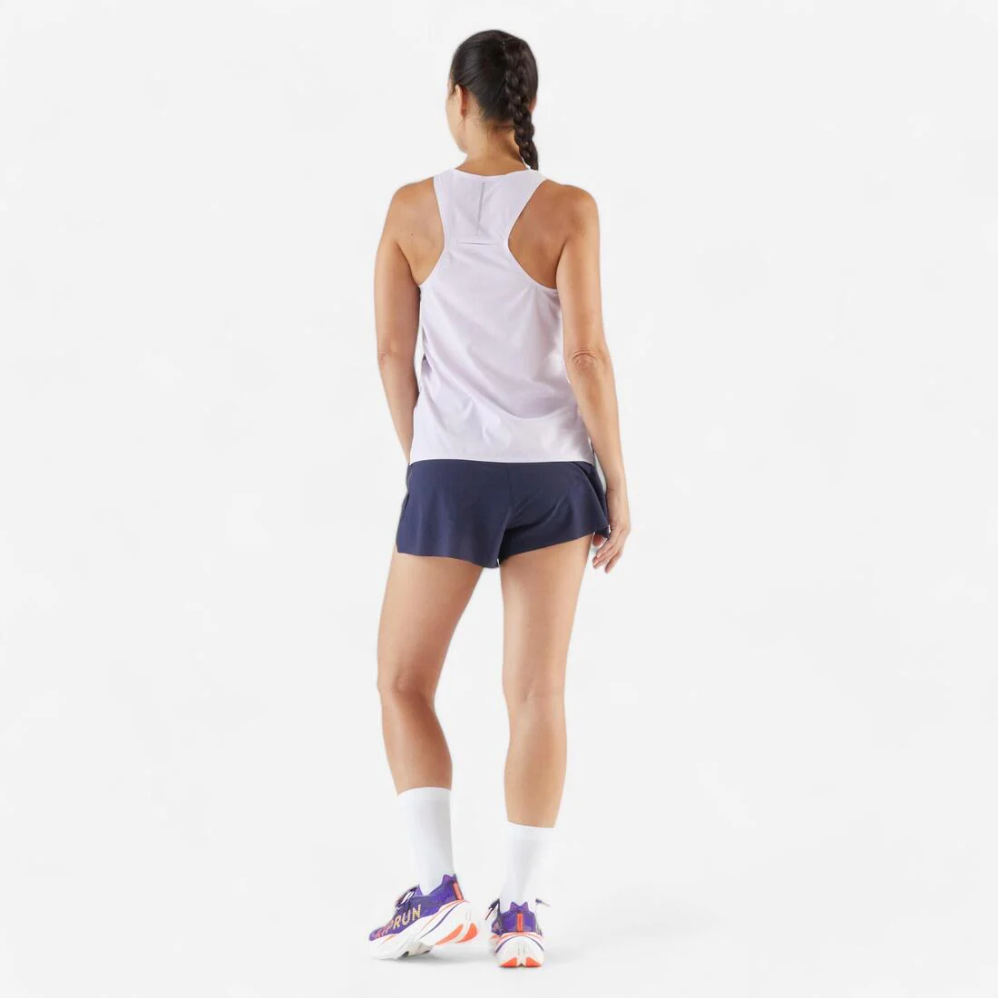 KIPRUN Run 900 Light Women's Lightweight Running Tank Top - Purple Print - Image 6