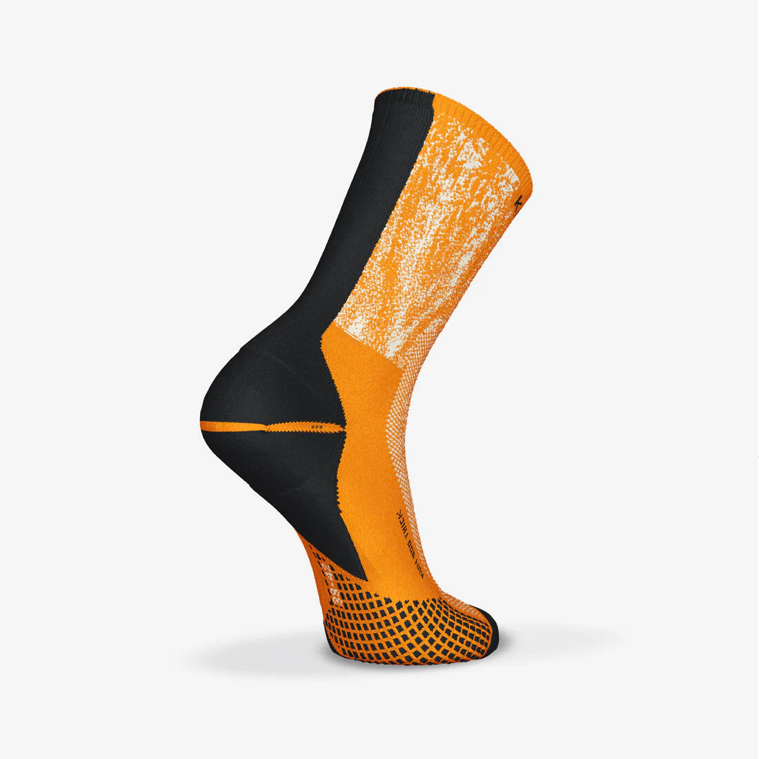 KIPRUN run900 Mid-Calf Thick Running Socks - Orange/Graffiti - Image 12