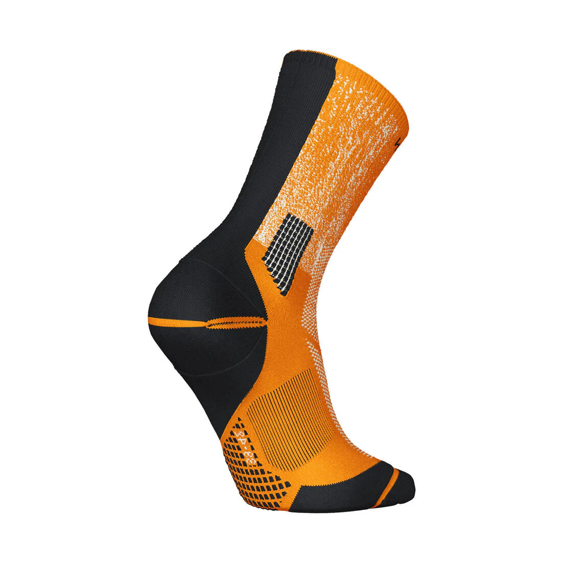 KIPRUN run900 Mid-Calf Thick Running Socks - Orange/Graffiti - Image 7