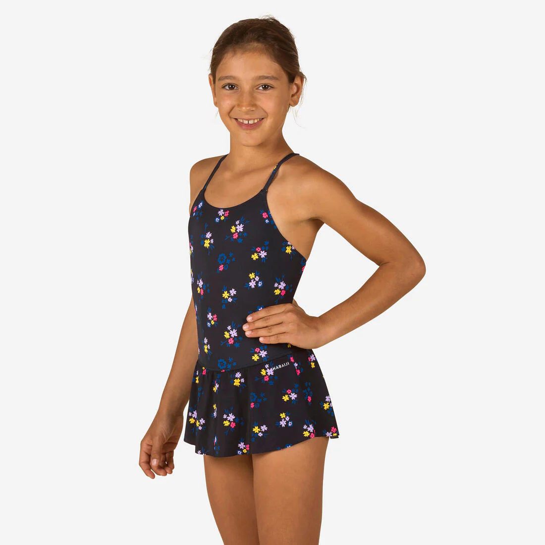 Lila All Omi 100 Girls Swimming One-Piece Swimsuit/Skirt