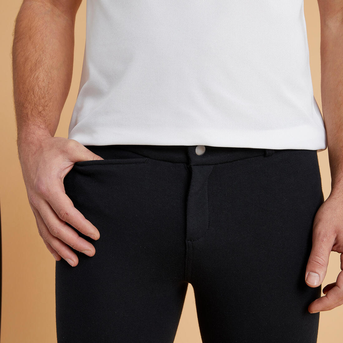 Men 100 Horse Riding Jodhpurs - Black - Image 3