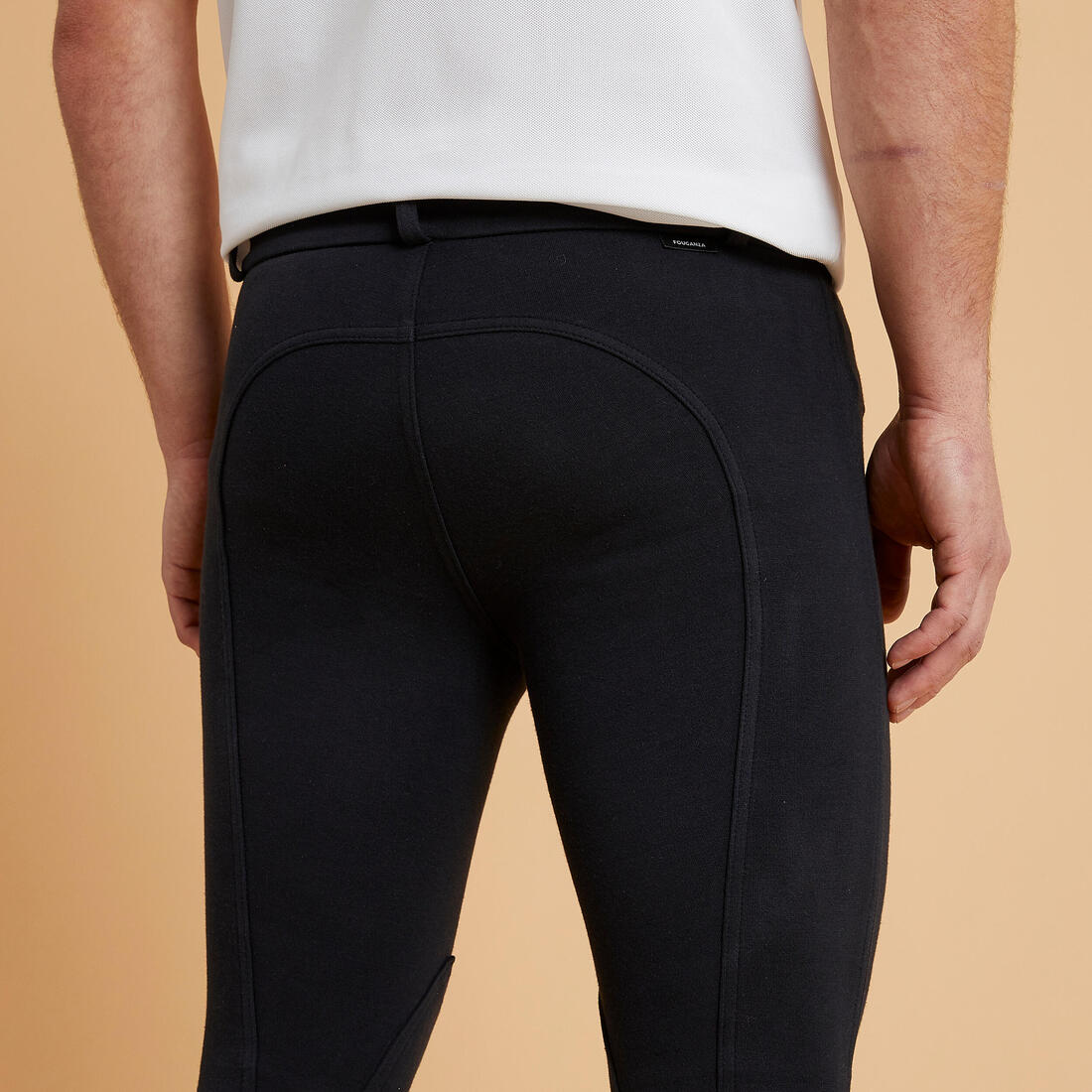 Men 100 Horse Riding Jodhpurs - Black - Image 4