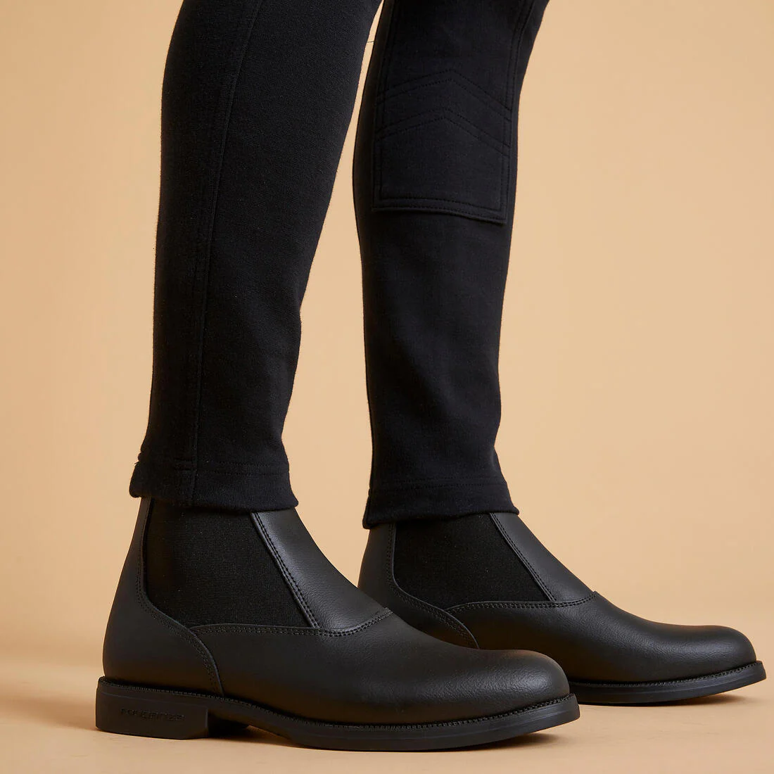 Men 100 Horse Riding Jodhpurs - Black - Image 6