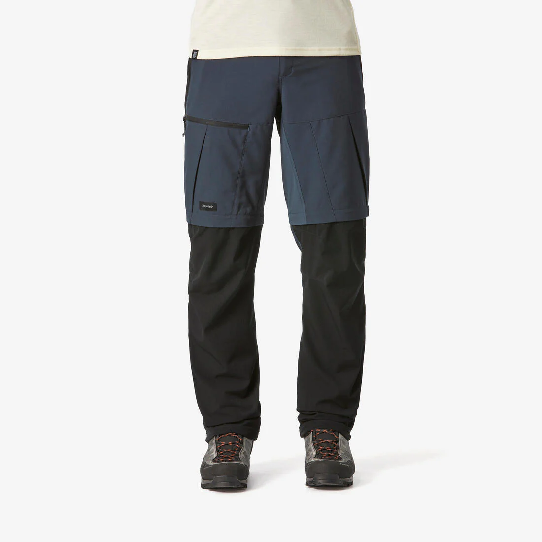 Men's 2-in-1 adjustable and durable hiking trousers – MT500