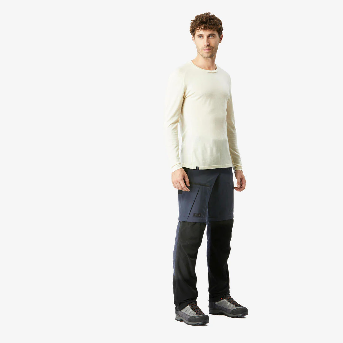 Men's 2-in-1 adjustable and durable hiking trousers – MT500 - Image 3