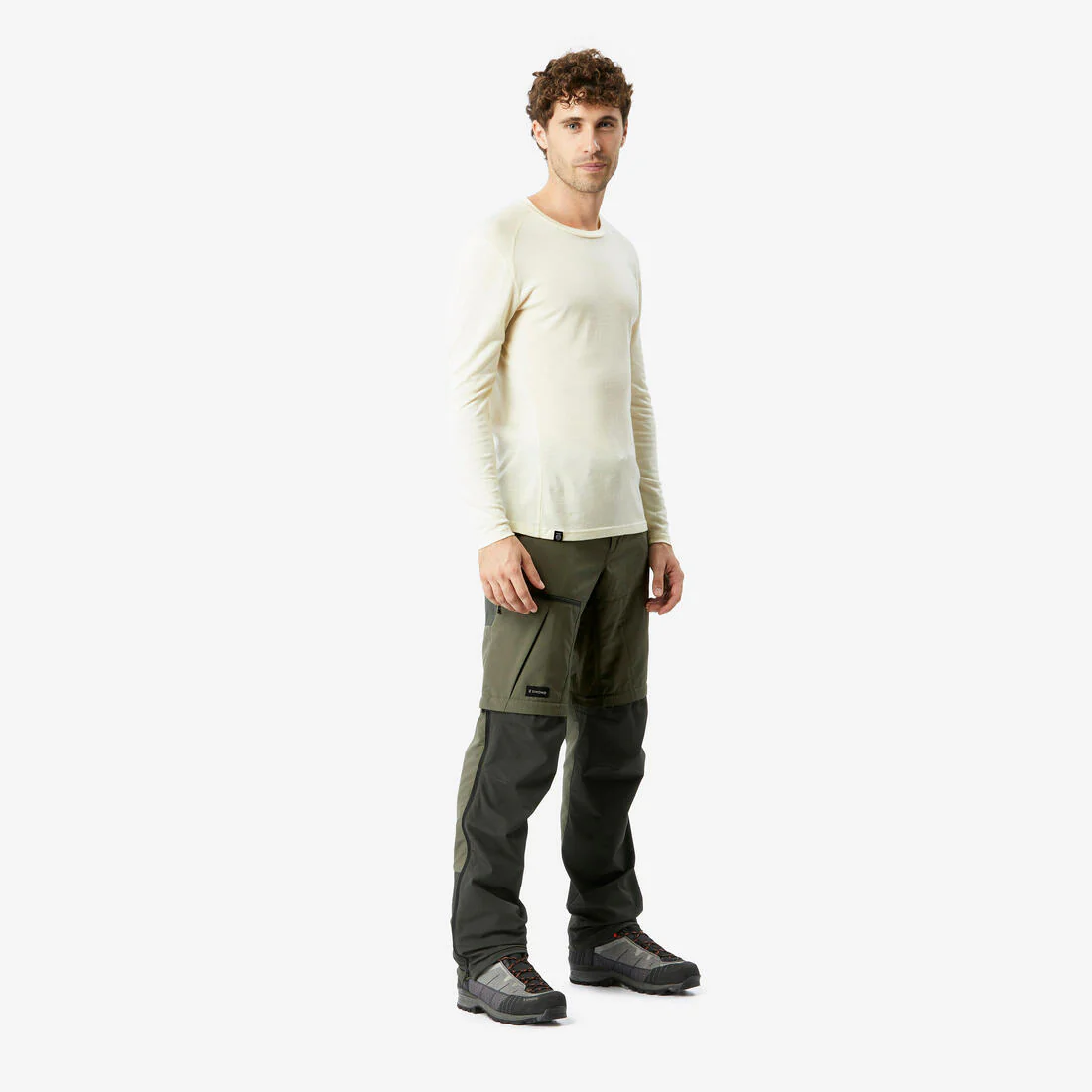 Men's 2-in-1 adjustable and durable hiking trousers – MT500 - Image 4