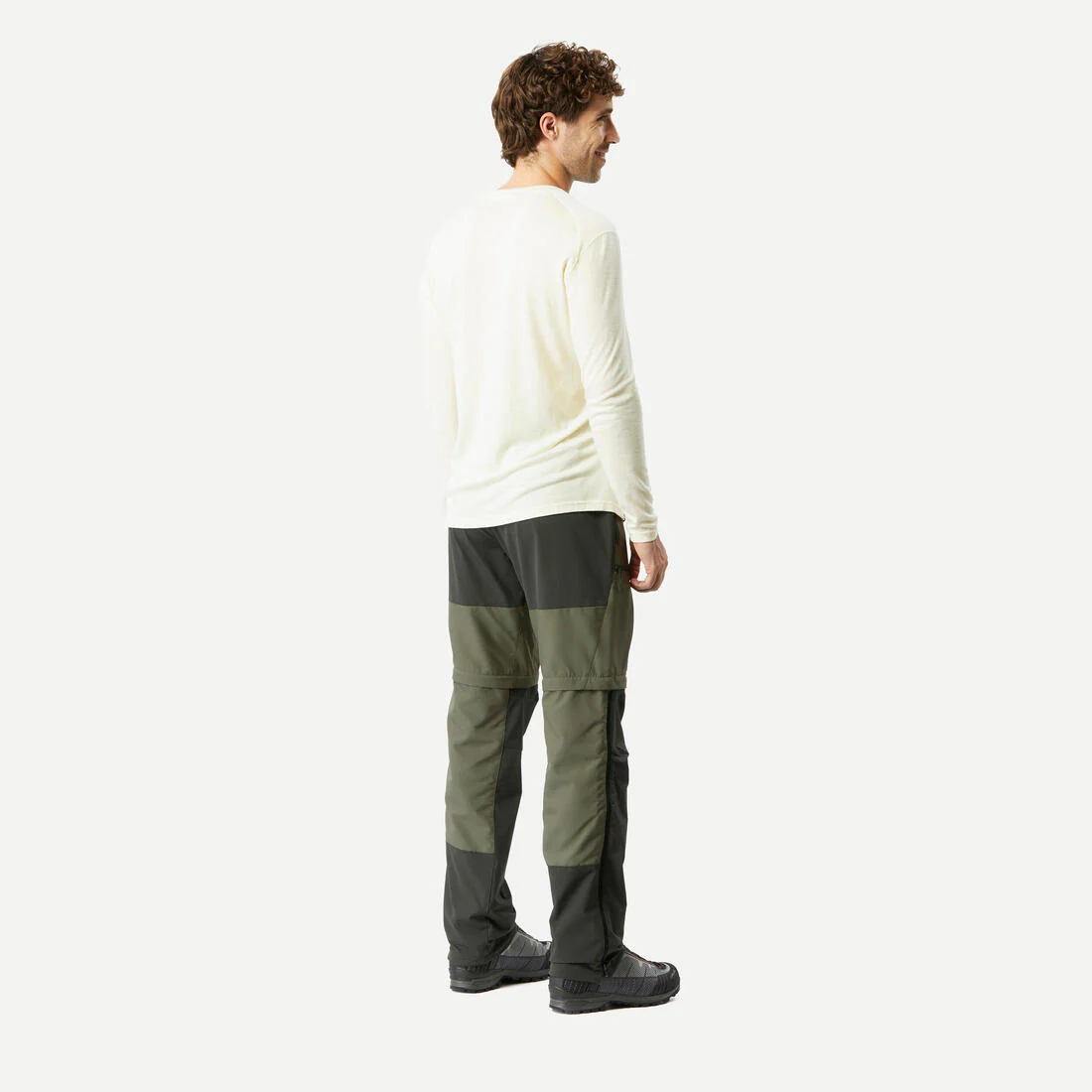 Men's 2-in-1 adjustable and durable hiking trousers – MT500 - Image 8