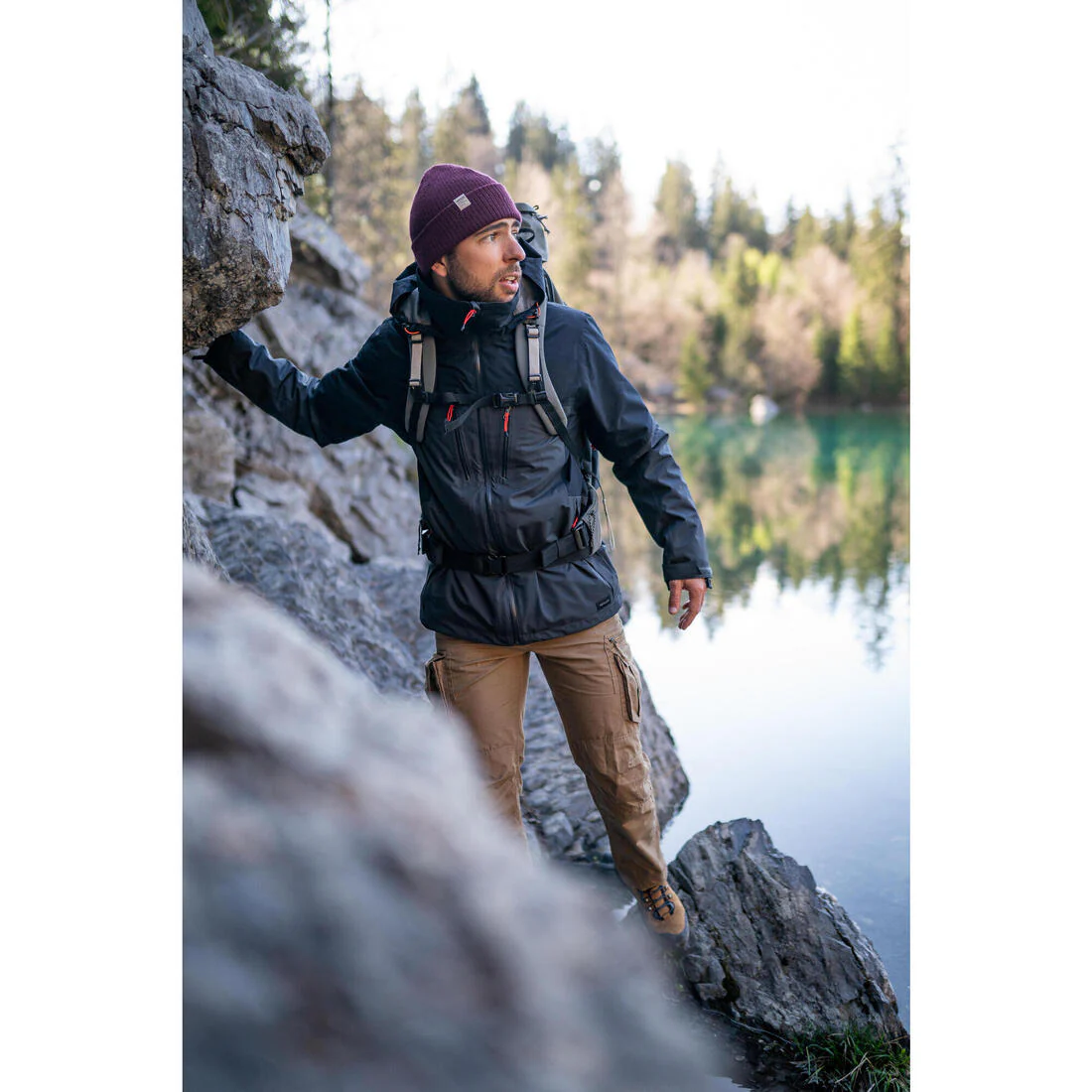 Men’s 3in1 waterproof hiking jacket -10°C, MH500 Mountain - Image 21