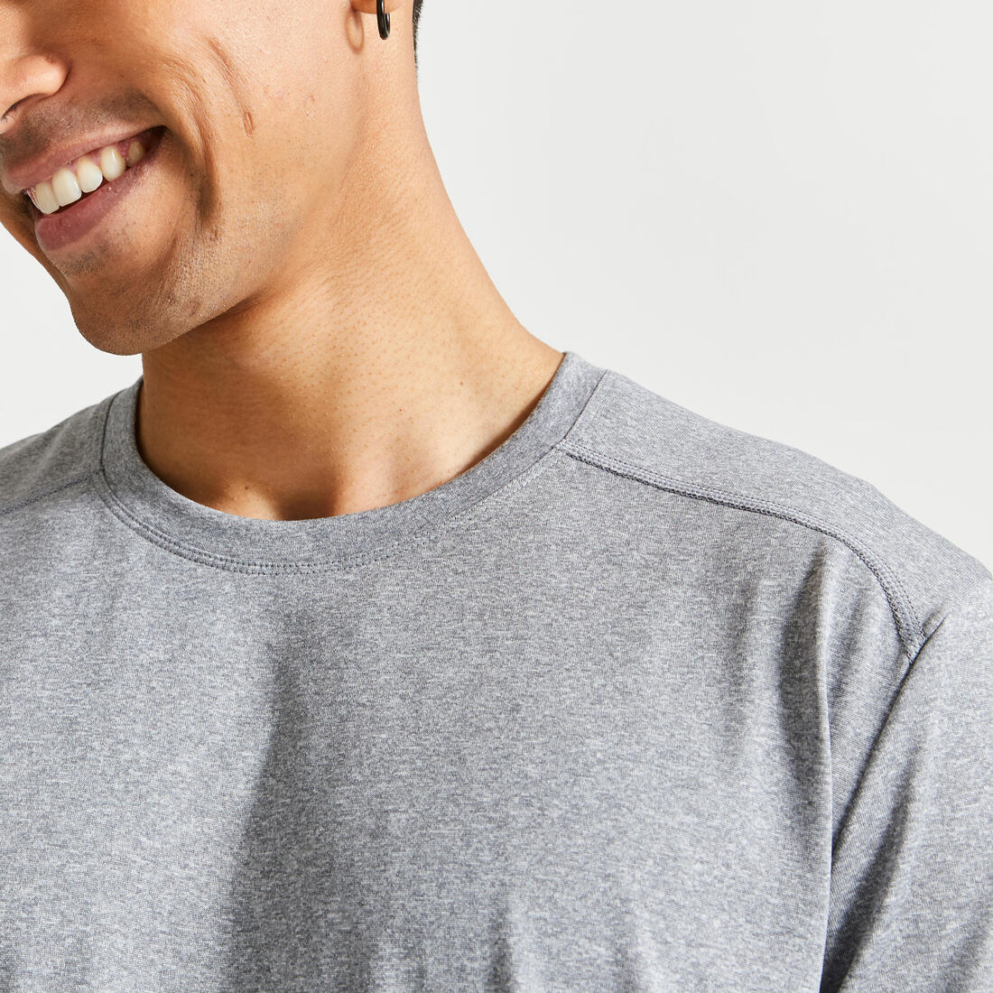 Men's Breathable Crew Neck Essential Fitness T-Shirt - Image 11