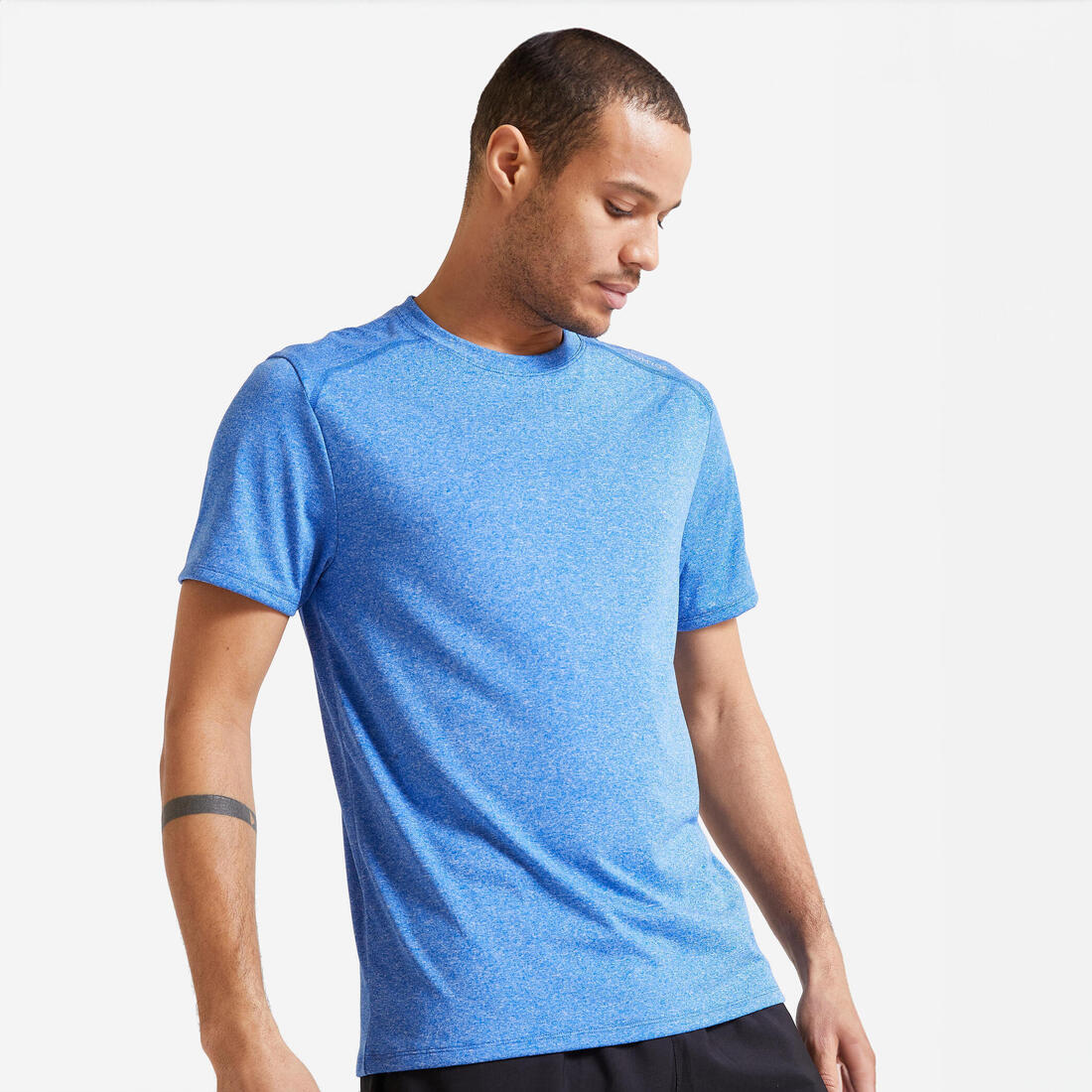 Men's Breathable Crew Neck Essential Fitness T-Shirt - Image 3