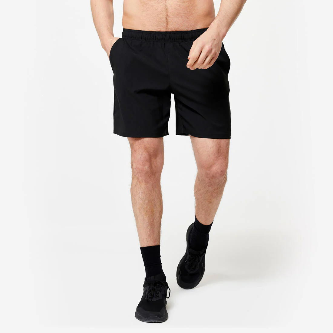 Men's Breathable Zip Pocket Cross Training Performance Shorts