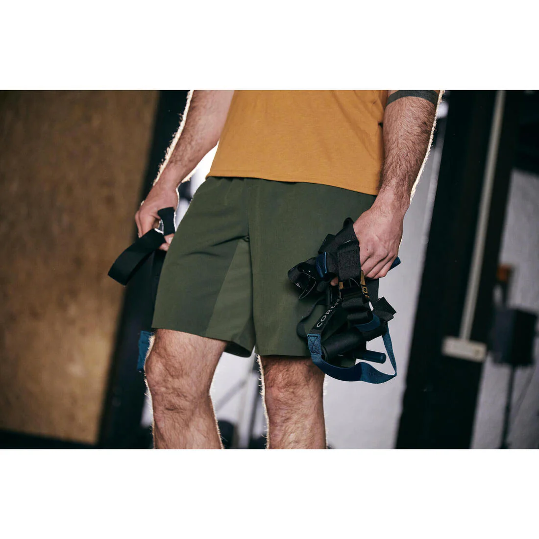 Men's Breathable Zip Pocket Cross Training Performance Shorts - Image 17