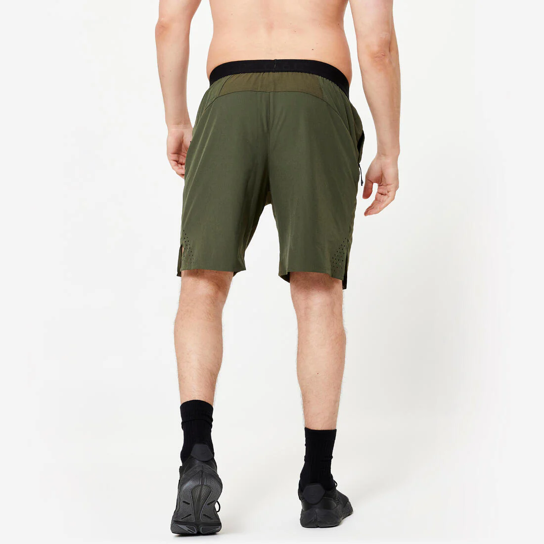 Men's Breathable Zip Pocket Cross Training Performance Shorts - Image 8