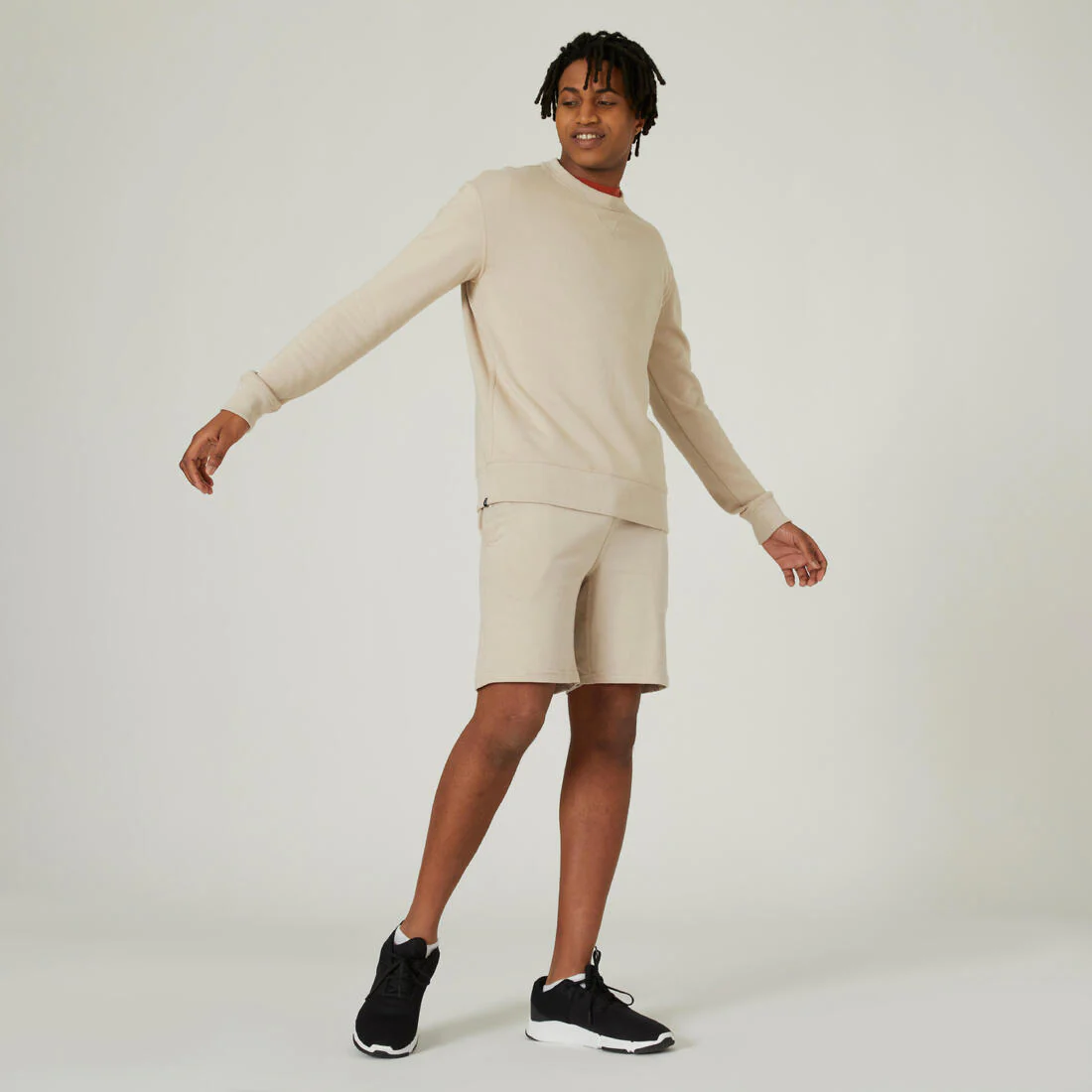 Men's Crew-Neck Fitness Sweatshirt 500 Essentials - Image 18