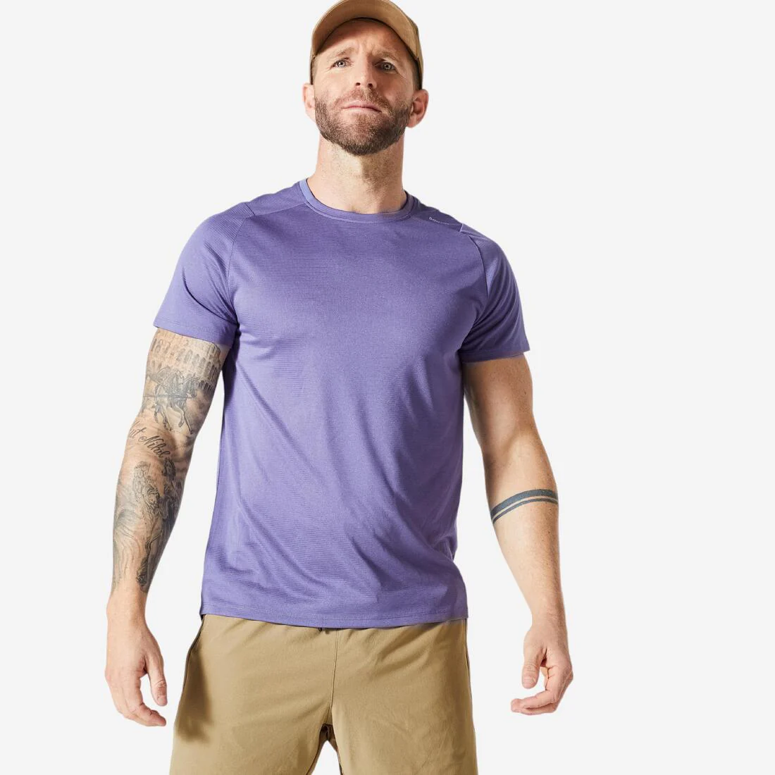 Men's Fitness Breathable Regular-Fit Crew Neck T-Shirt - Image 2