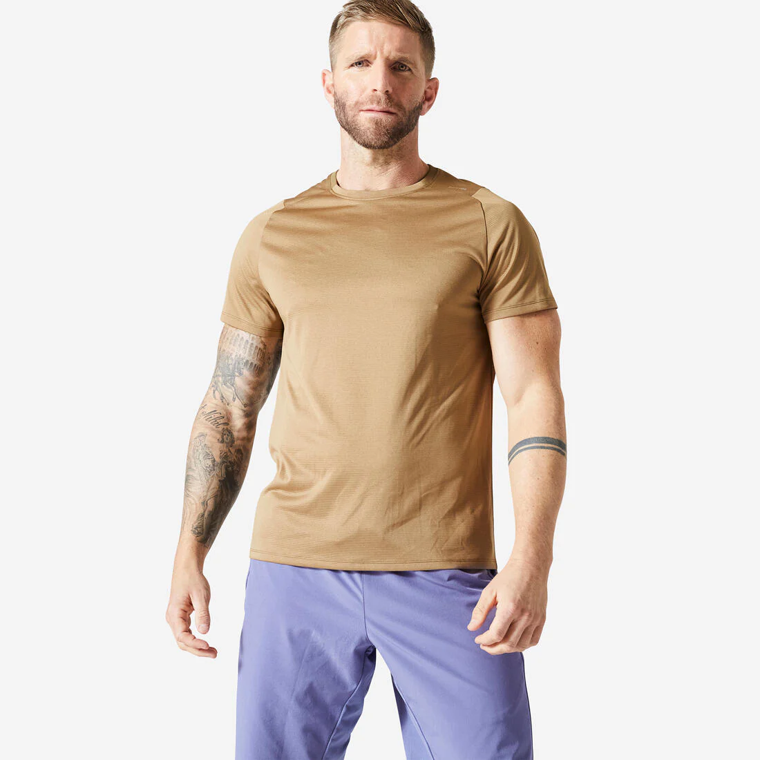 Men's Fitness Breathable Regular-Fit Crew Neck T-Shirt - Image 3