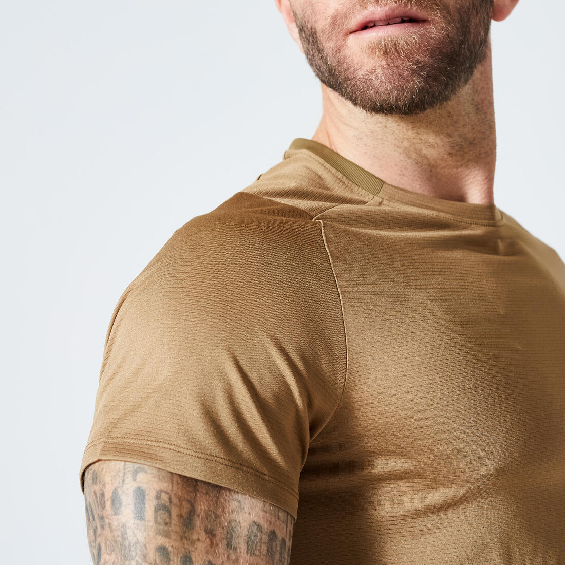 Men's Fitness Breathable Regular-Fit Crew Neck T-Shirt - Image 7