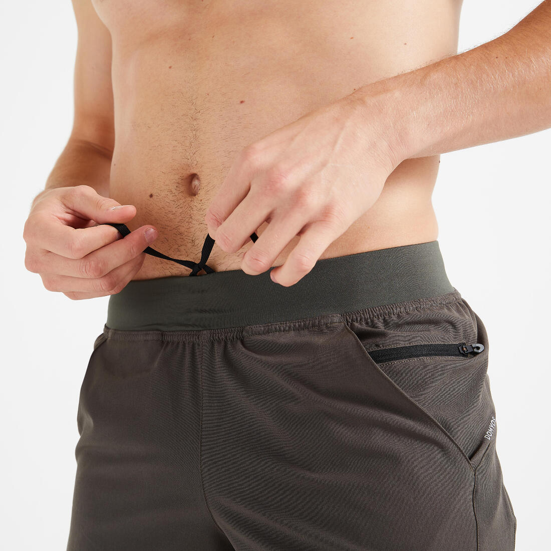 Men's Fitness Zip Pocket Breathable 2-in-1 Shorts - Image 15
