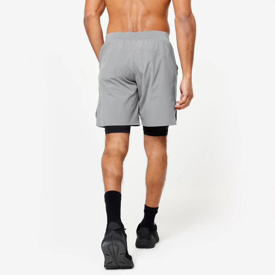 Men's Fitness Zip Pocket Breathable 2-in-1 Shorts - Image 20