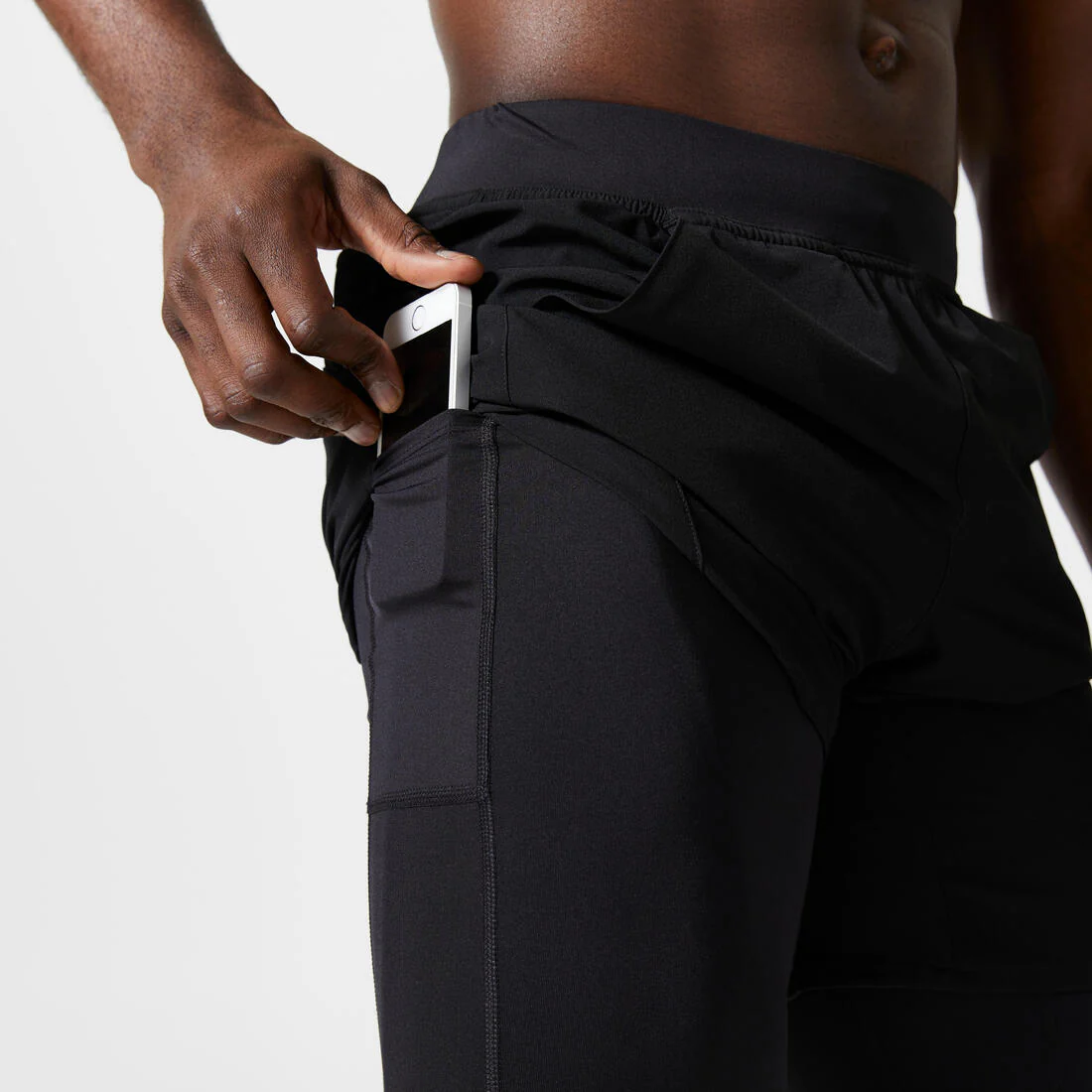 Men's Fitness Zip Pocket Breathable 2-in-1 Shorts - Image 26