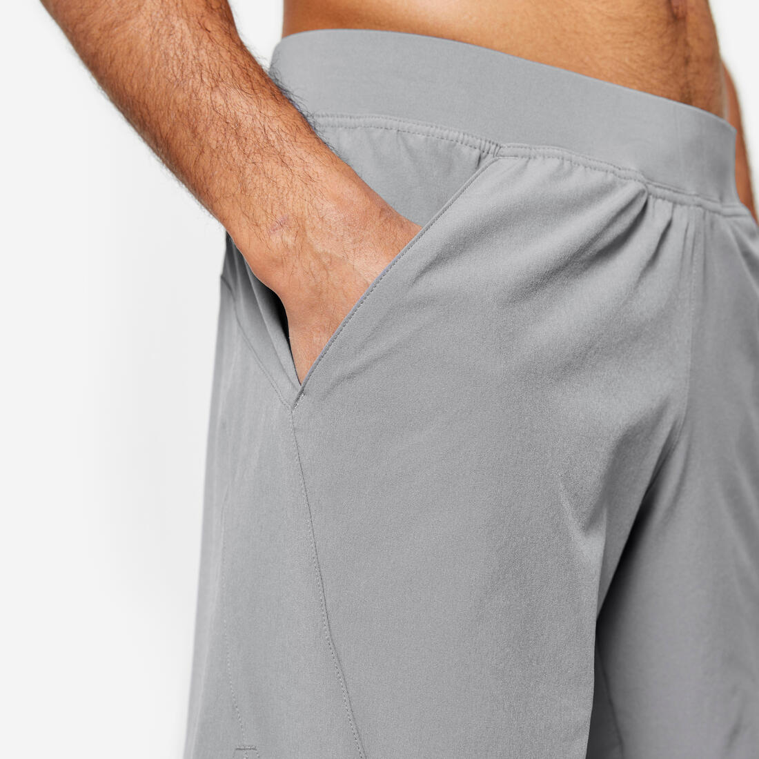 Men's Fitness Zip Pocket Breathable 2-in-1 Shorts - Image 39
