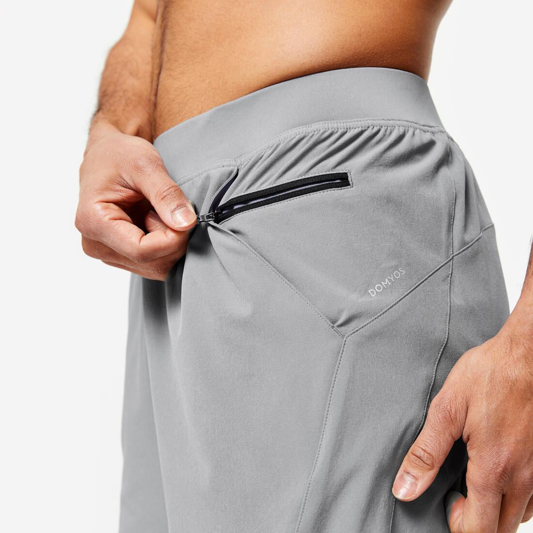 Men's Fitness Zip Pocket Breathable 2-in-1 Shorts - Image 41