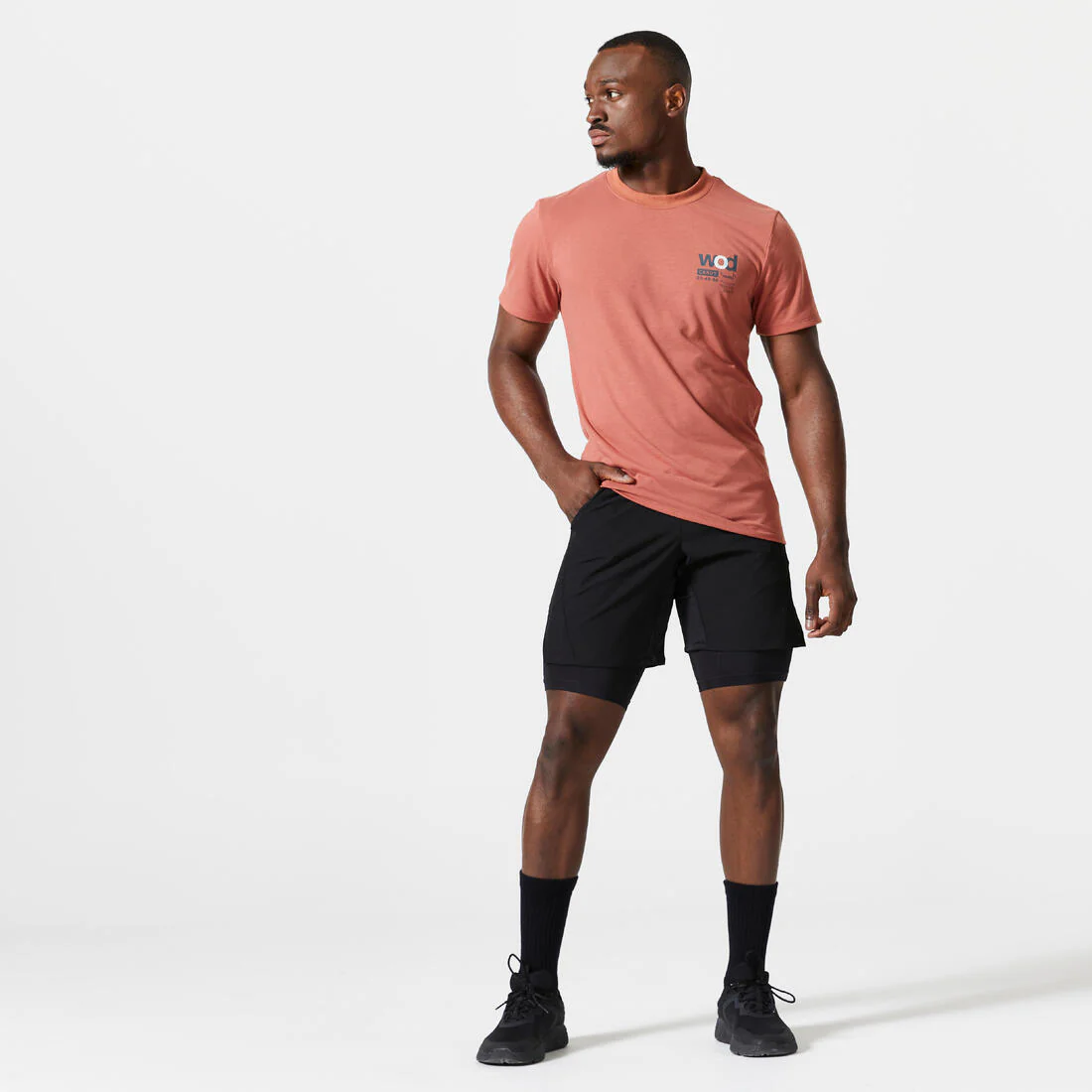 Men's Fitness Zip Pocket Breathable 2-in-1 Shorts - Image 7
