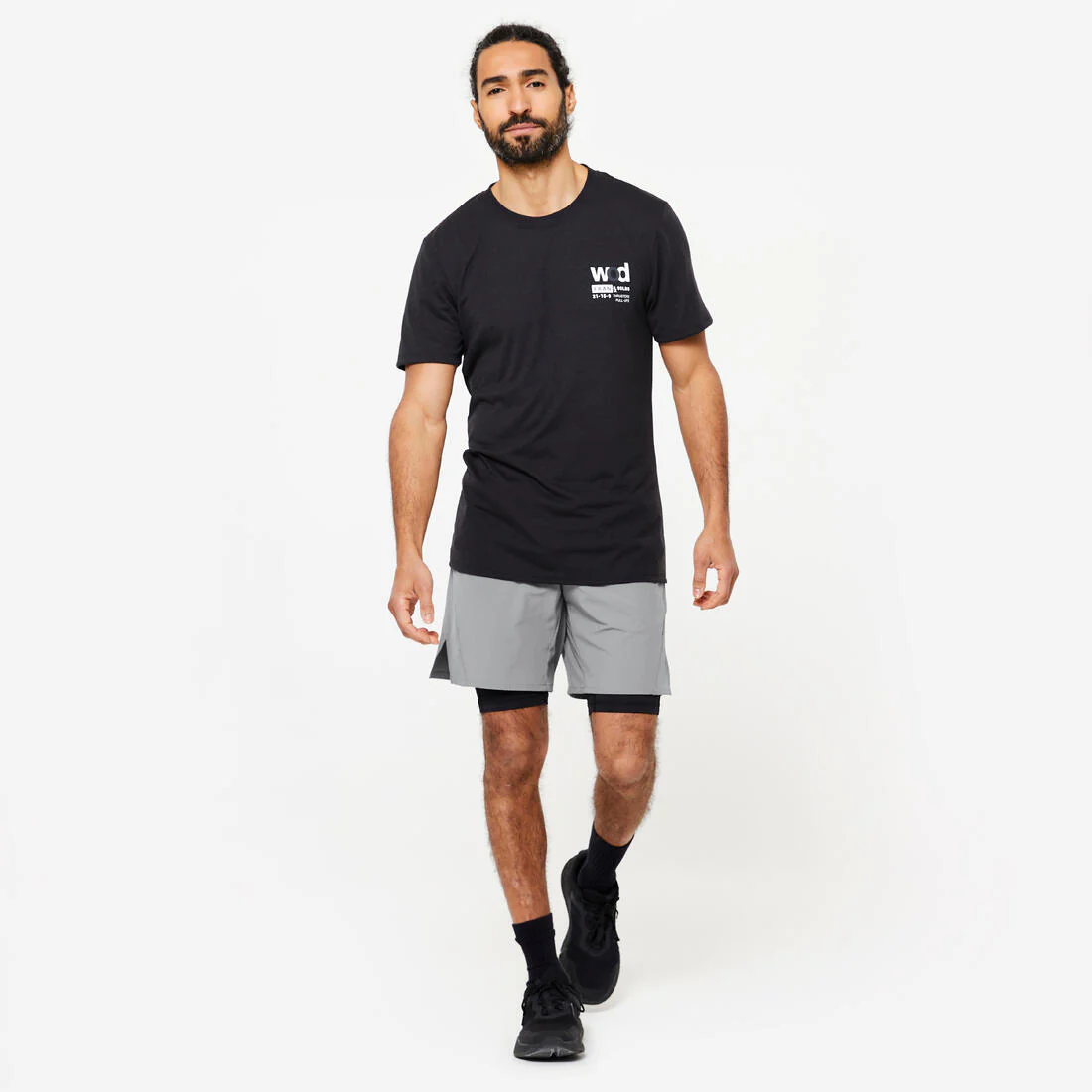 Men's Fitness Zip Pocket Breathable 2-in-1 Shorts - Image 8