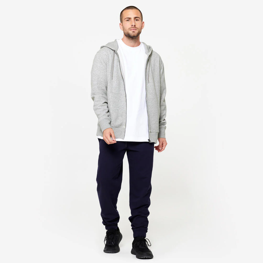 Men's Fleece Zip-Up Fitness Hoodie - Image 10