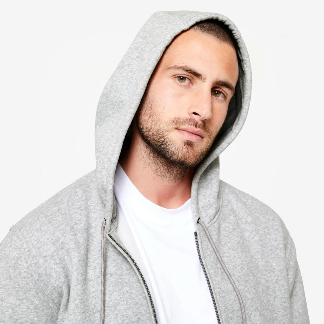 Men's Fleece Zip-Up Fitness Hoodie - Image 14