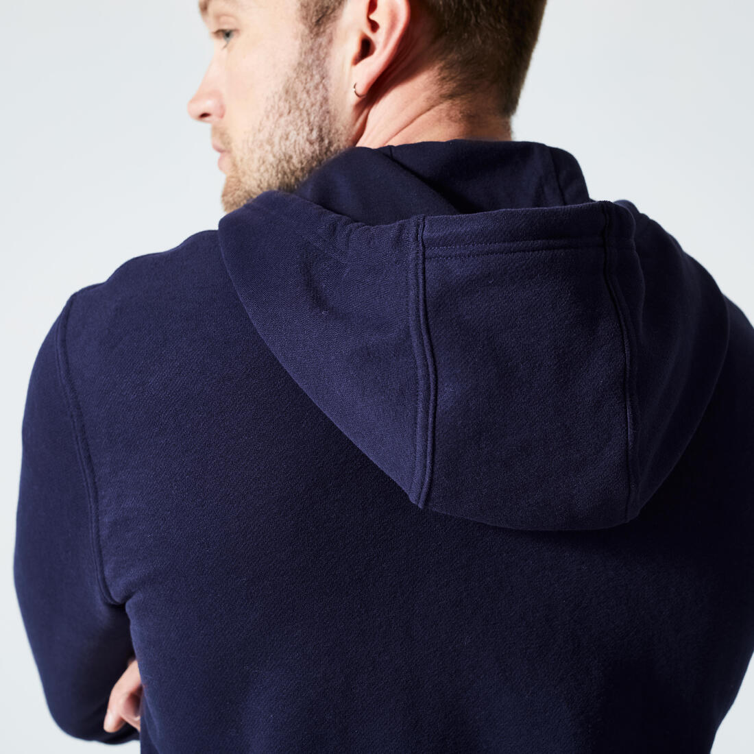 Men's Fleece Zip-Up Fitness Hoodie - Image 17