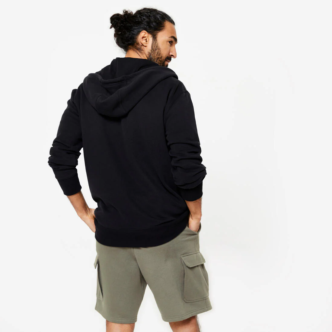 Men's Fleece Zip-Up Fitness Hoodie - Image 20