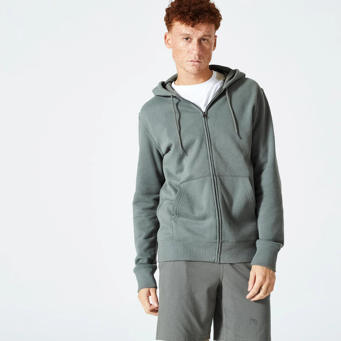 Men's Fleece Zip-Up Fitness Hoodie - Image 5