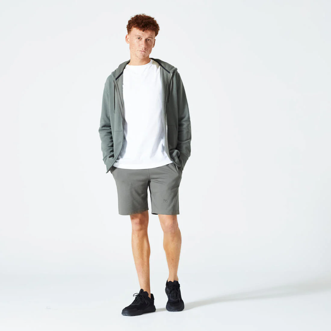 Men's Fleece Zip-Up Fitness Hoodie - Image 9