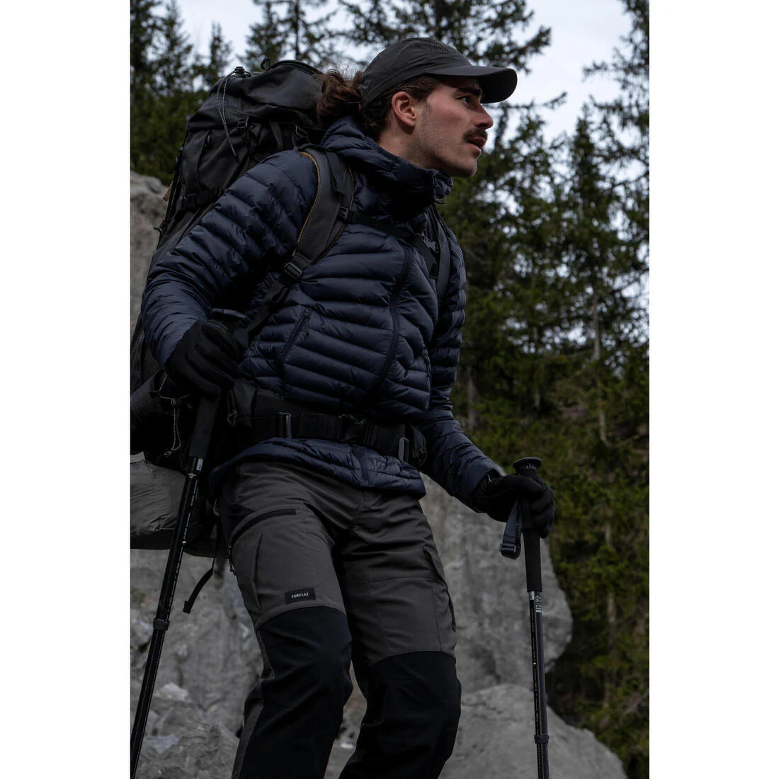 Men’s hiking hooded down jacket -5°C MH100 - Image 21