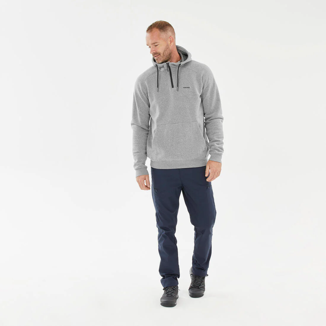 Men’s Hiking Hooded Sweatshirt - NH150 1/2 Zip - Image 2