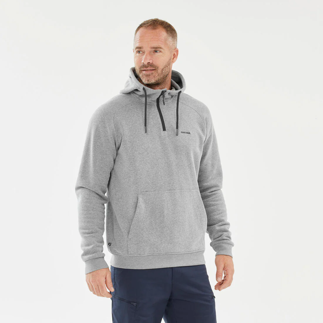 Men’s Hiking Hooded Sweatshirt - NH150 1/2 Zip - Image 3