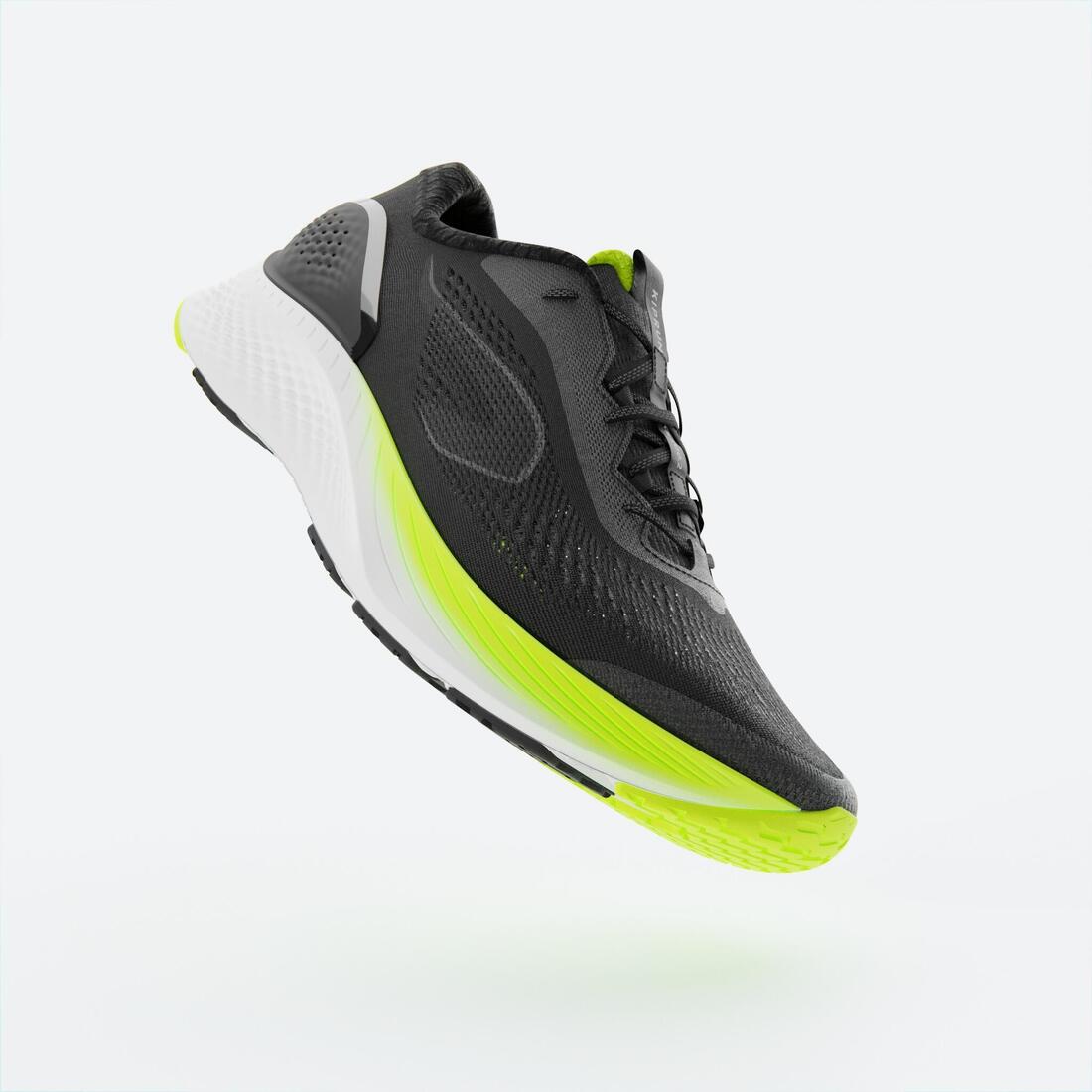 Men's KIPRUN KS500 2 Running Shoes - Black/Yellow - Image 2