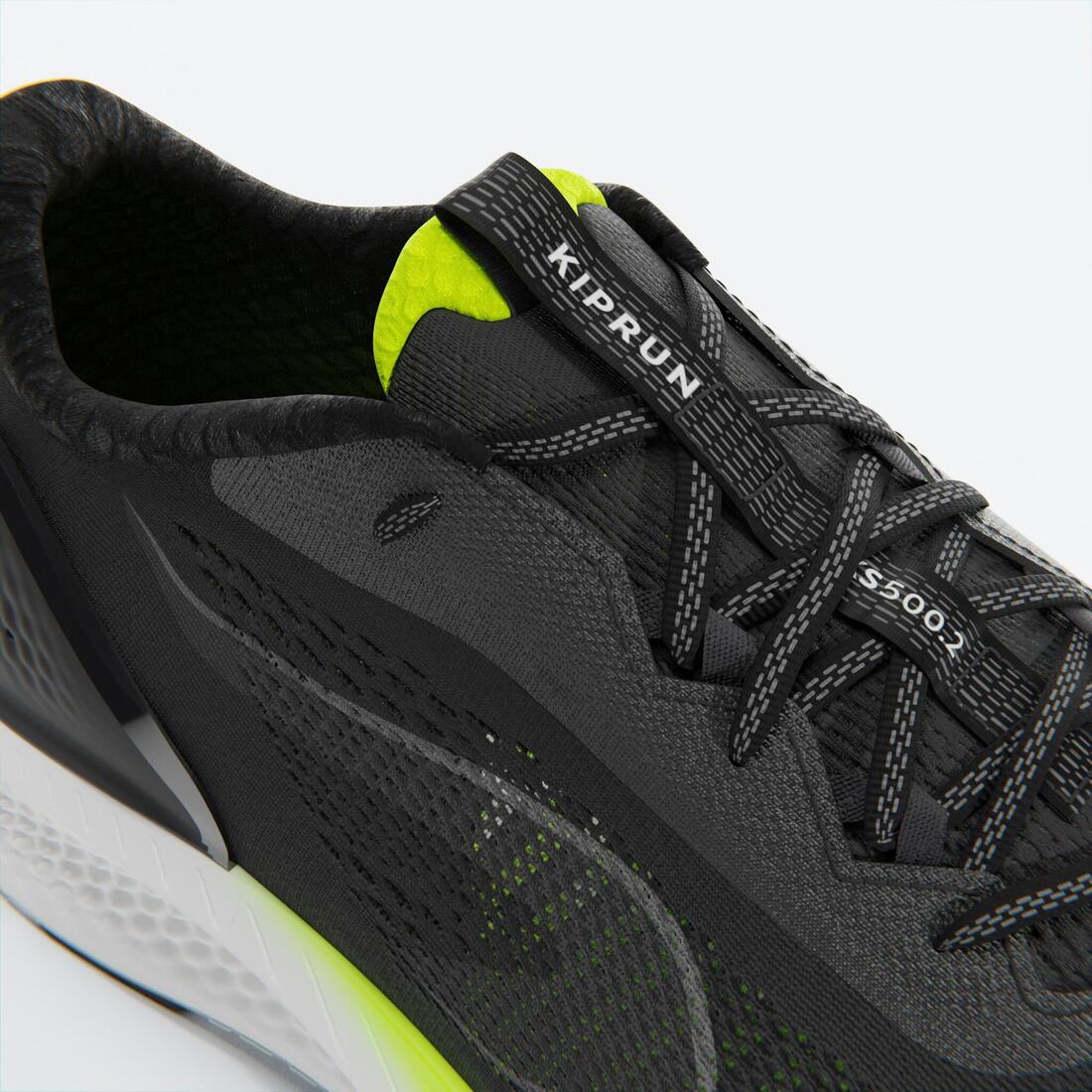 Men's KIPRUN KS500 2 Running Shoes - Black/Yellow - Image 6